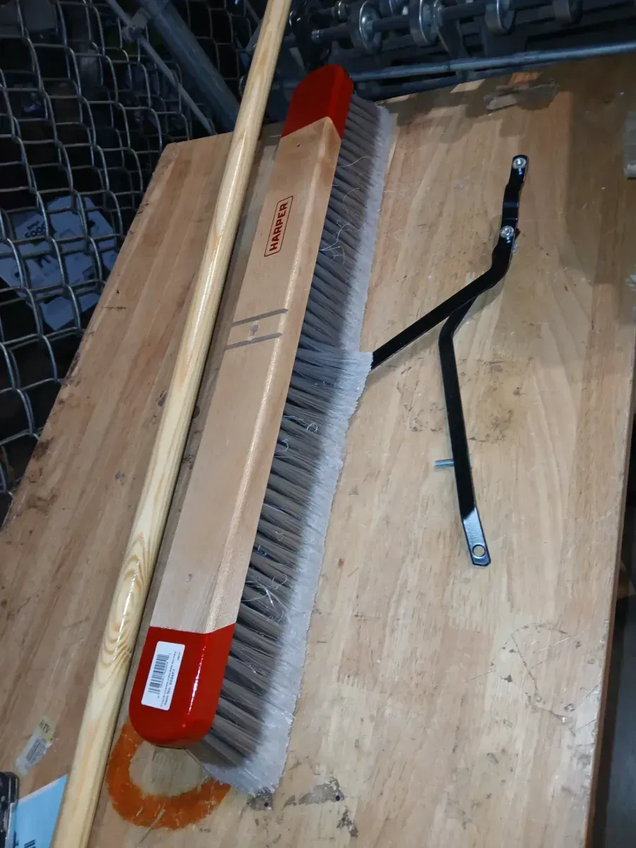 24 in. Easy to Assemble Indoor Push Broom - image 2