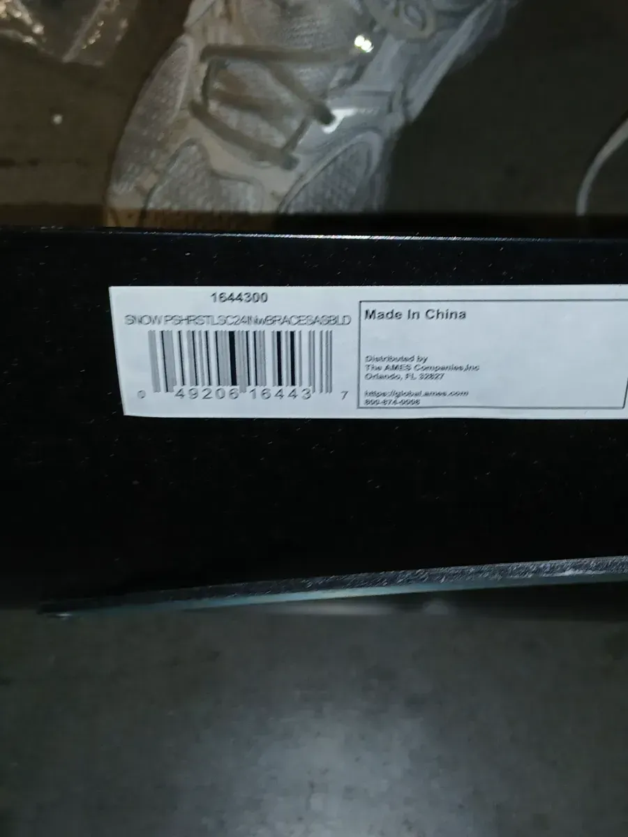 43.63 in. Wood Handle and Steel Blade Combo Snow Shovel and Pusher - image 4