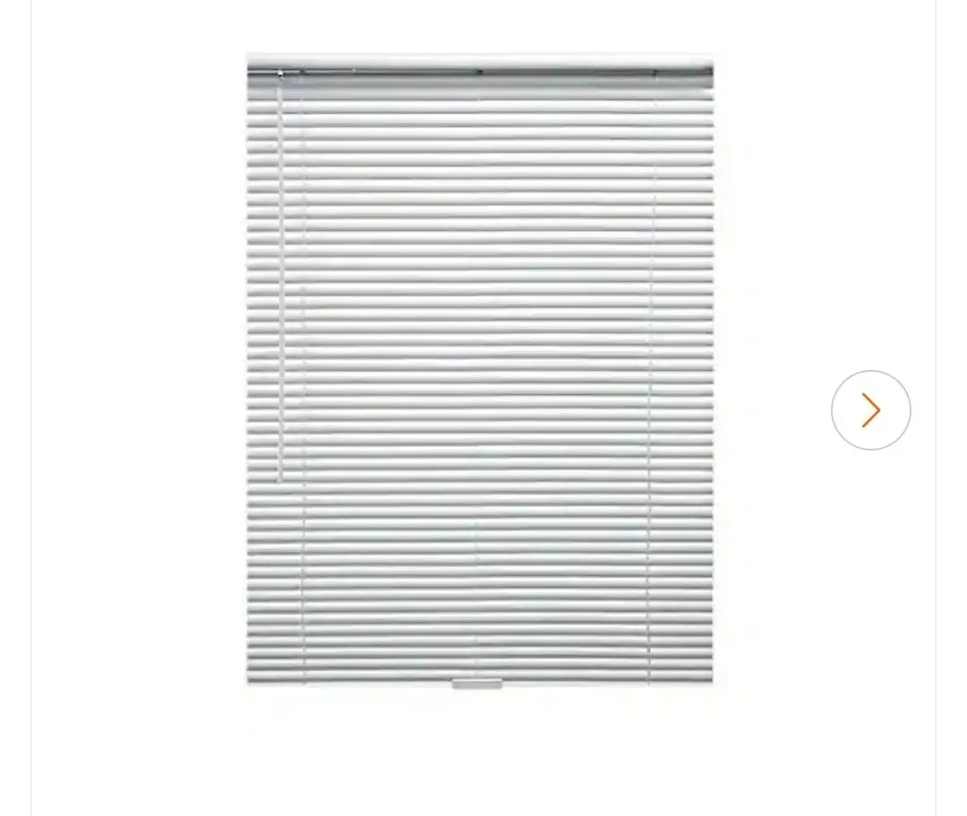 Cut-to-Width White Cordless 1 in. Blackout Vinyl Mini Blind - 72 in. W x 72 in. L - image 2