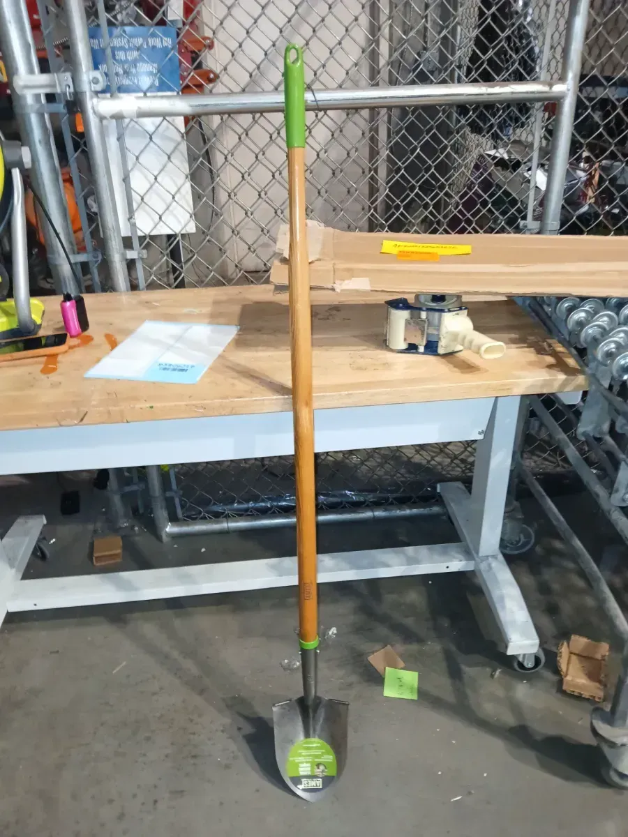 42 in. Wood Handle Steel Blade Floral Shovel - image 2