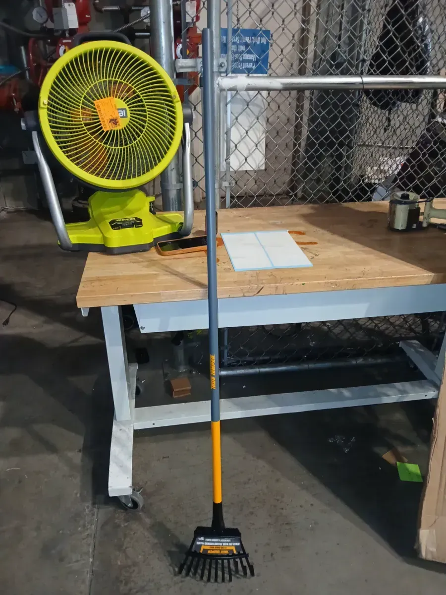 SuperFlex 48 in. Handle 11-Tine Steel Shrub Rake - image 2