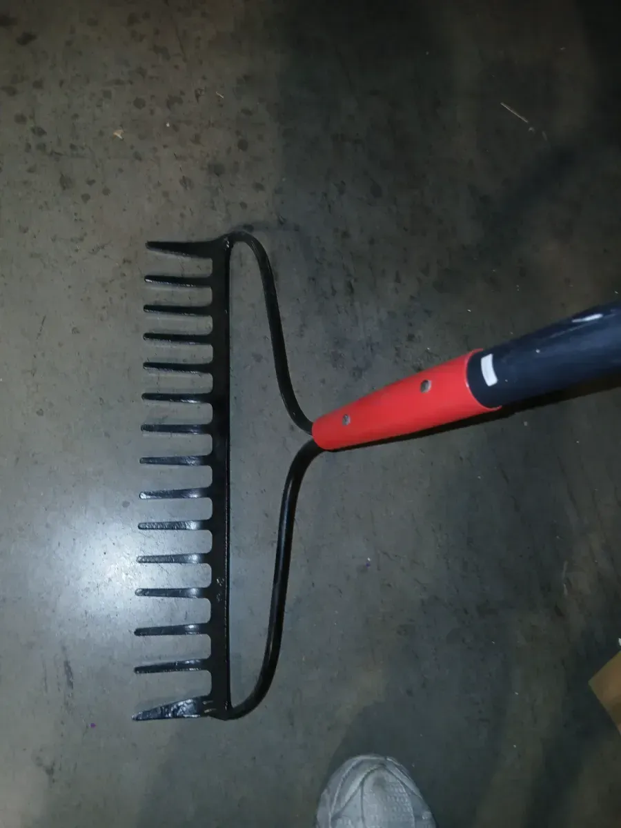 60.75 in. Fiberglass Handle15-Tine Forged Steel Bow Rake - image 3