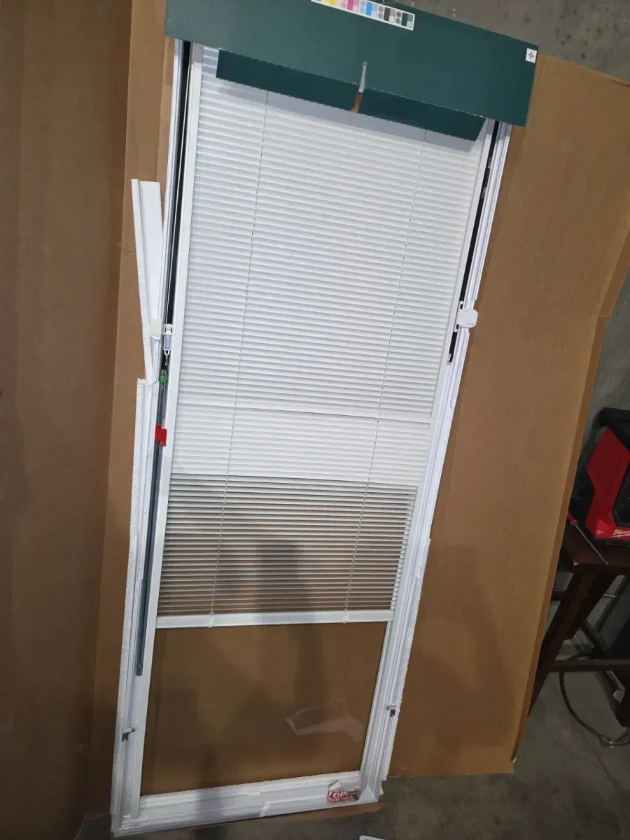 White Cordless Add-On Blinds for Raised Frame Doorglass 23-3/4 in. Width x 65-3/4in. Height - image 2