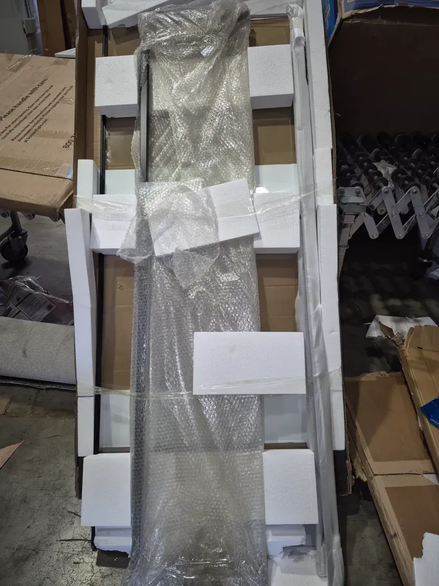 Victoria 32  in. W x 72 in. H Pivot Swing Frameless Shower Door in Brushed Nickel with Clear Glass - image 3