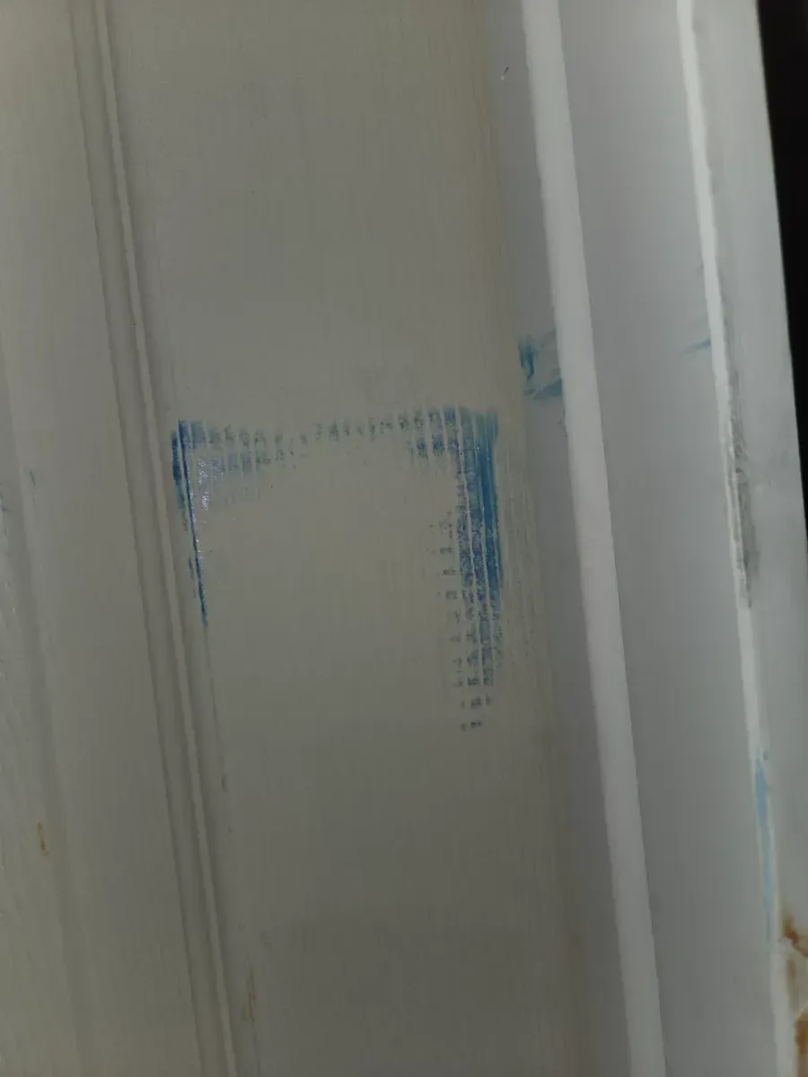 *** With frame *** Masonite 30 in. x 80 in. 6 Panel Left-Handed Primed Composite Hollow Core Single Prehung Interior Door 4-9/16 in. Flat Jamb - image 3