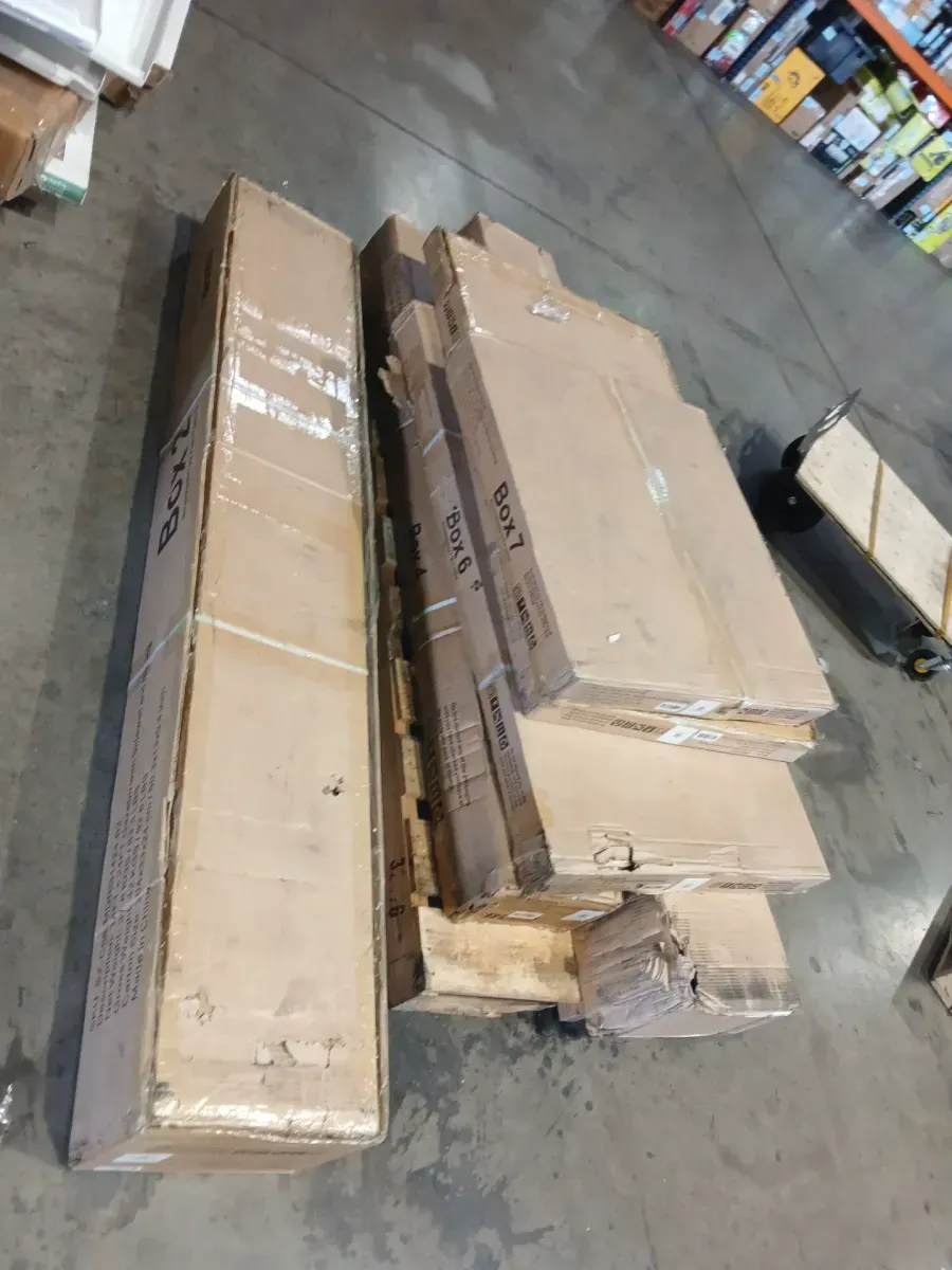 *** Box number 3 is missing ***  GAZEBEST 14 ft. x 24 ft. Double Galvanized Steel Roof Aluminum Frame Outdoor Patio Hardtop Gazebo with Netting and Curtains - image 3