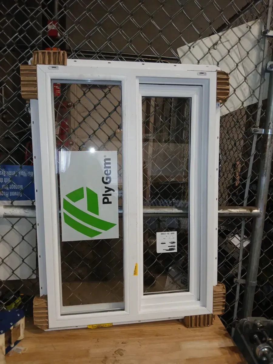 Ply Gem 59.5 in. x 79.5 in. Classic Series White Vinyl Right-Hand Sliding Patio Door with HPSC Glass, Screen Included - image 2