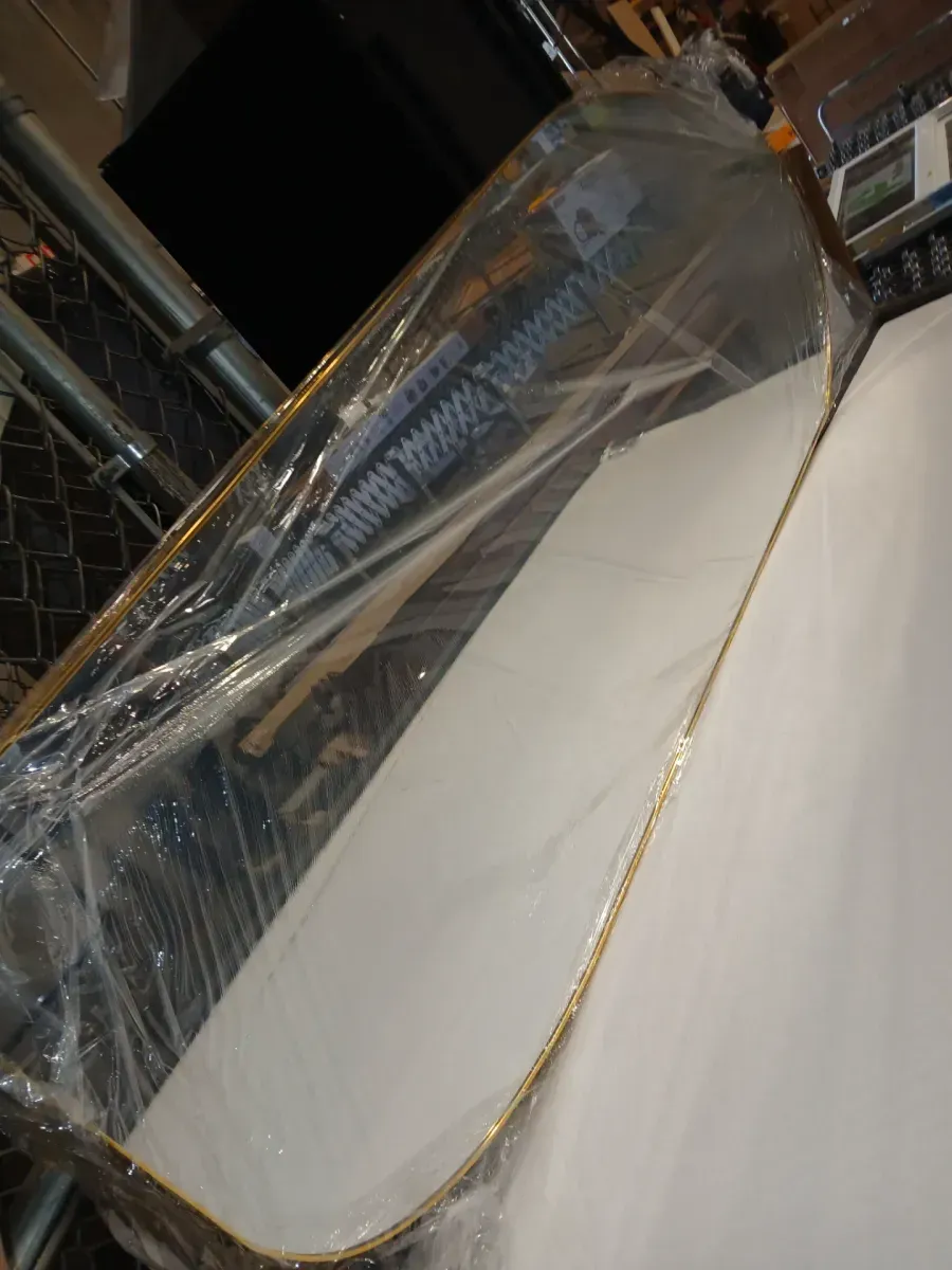 Gold 24 in. W x 67 in. H Irregular Modern Aluminum Alloy Framed Full Length Mirror Floor Mirror - image 2