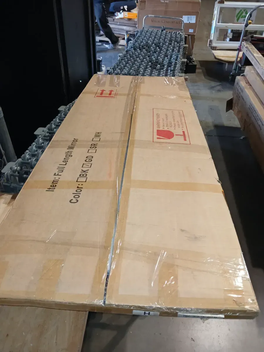 Gold 24 in. W x 67 in. H Irregular Modern Aluminum Alloy Framed Full Length Mirror Floor Mirror - image 4