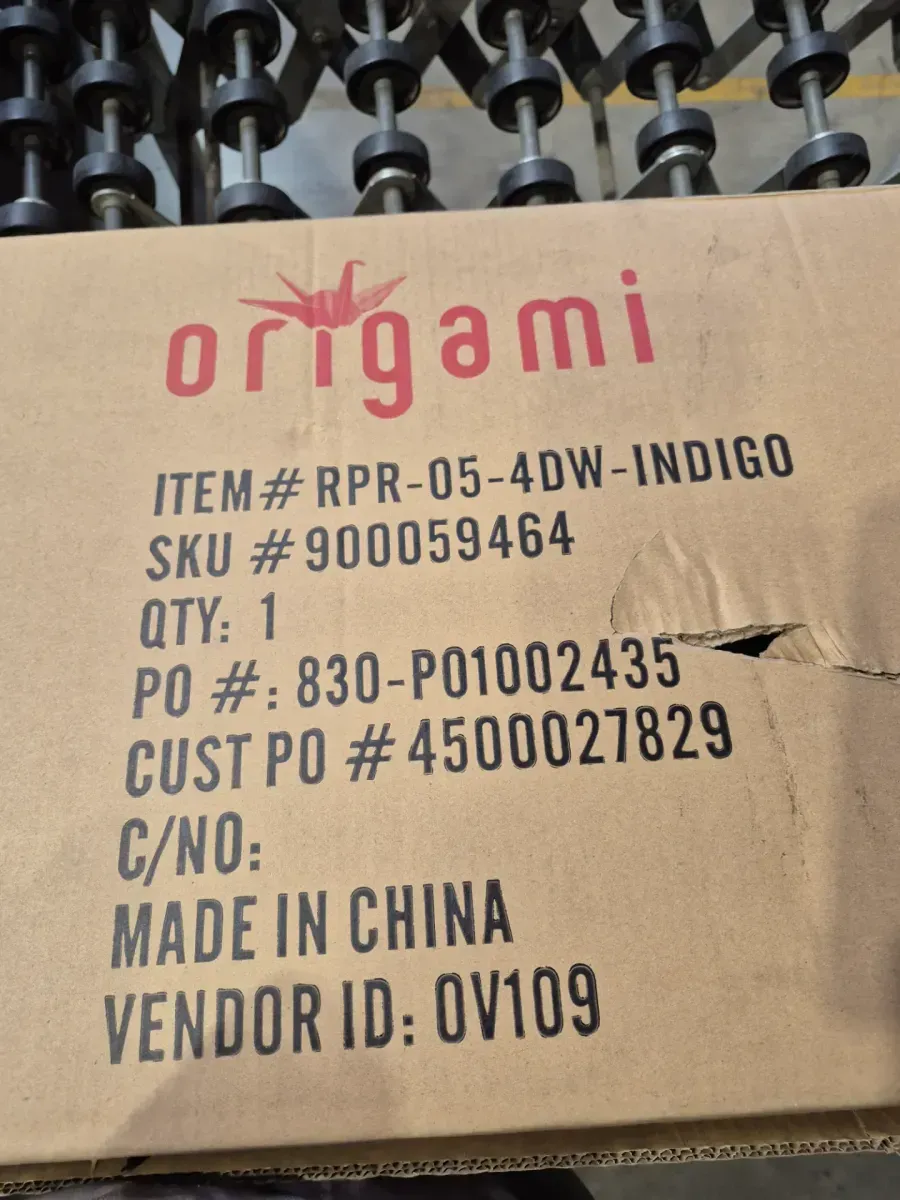 *** The color is blue.*** origami 60 in. W x 20 in. D x 36 in. H Freestanding Bath Vanity in White with White Solid Surface Top - image 2