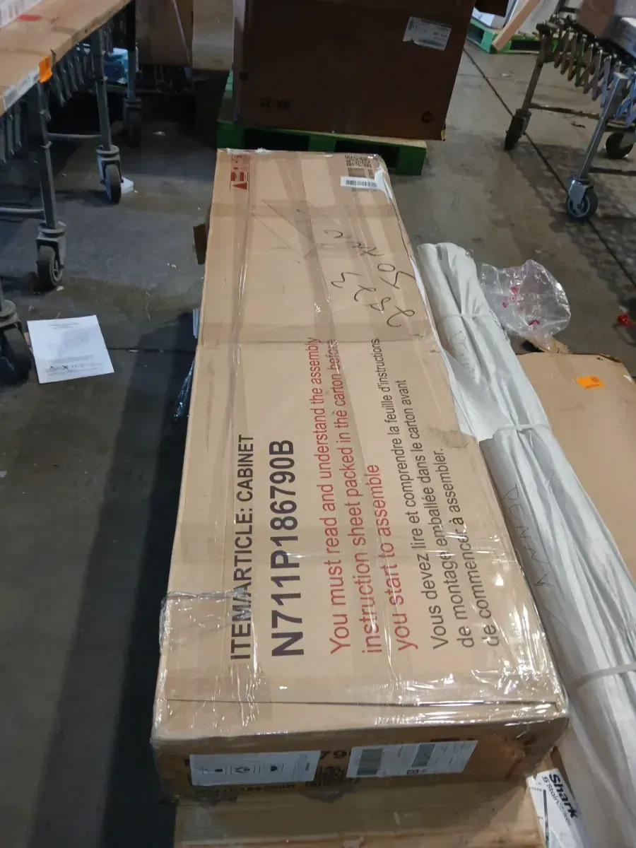 Dark Brown Wood 47.25 in. Storage CabInet Sideboard Buffet with Adjustable Pine Legs and 2-Doors - image 5