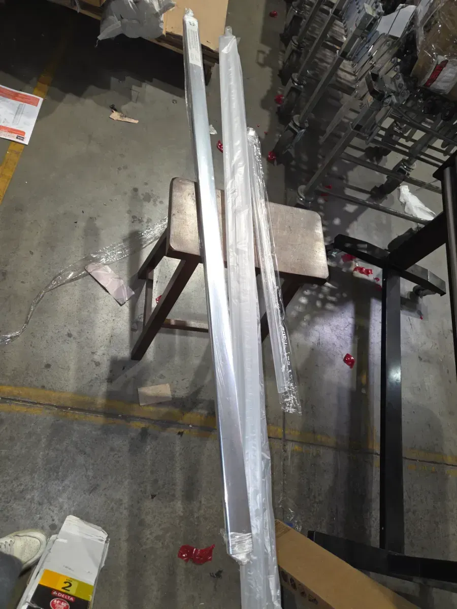 Flannigan 48 in.to 60 in. W x 3.75 in. D Contemporary Frameless Sliding Shower/ Tub Hardware Assembly Kit in Chrome - image 1