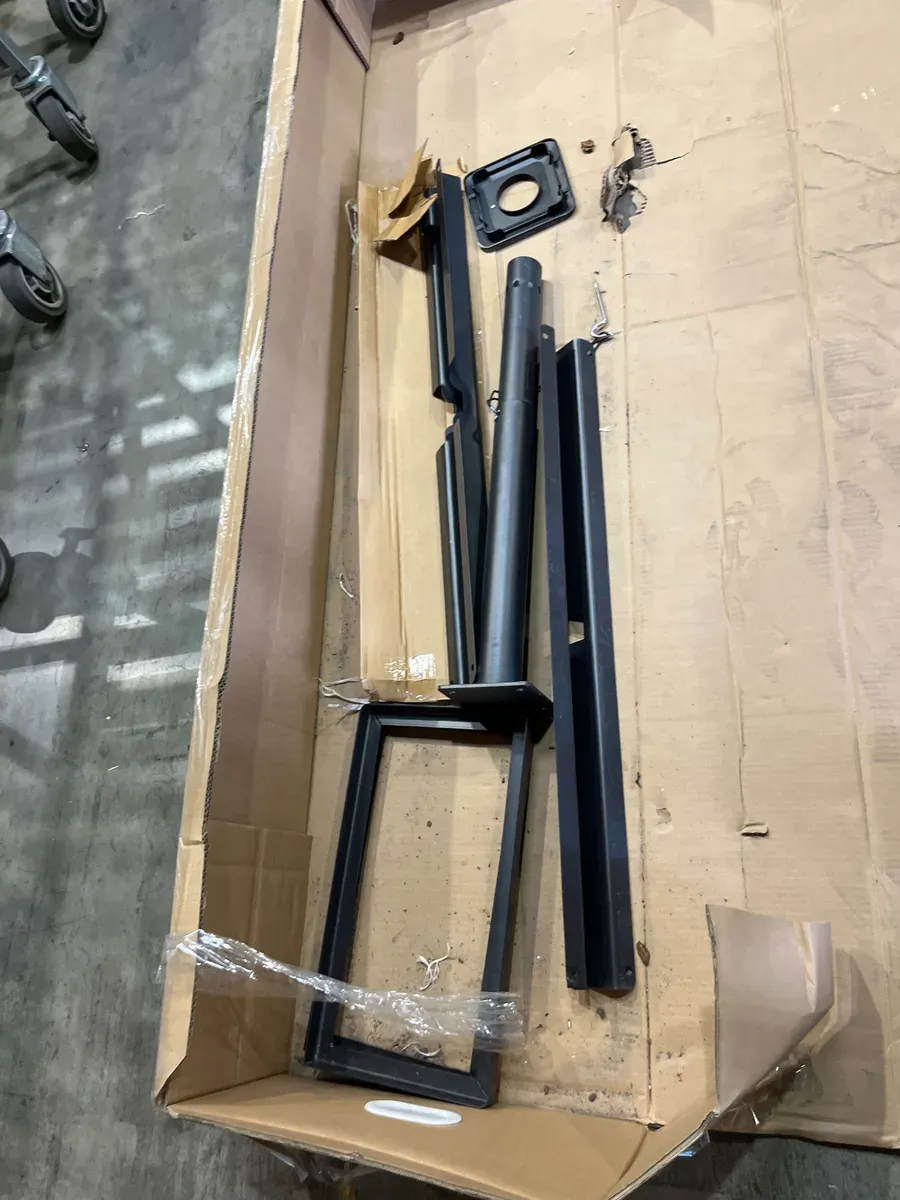 10 ft. Steel Cantilever Market Patio Umbrella in Putty - image 3