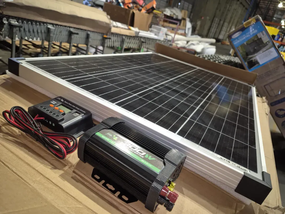110-Watt Polycrystalline Solar Panel with 300-Watt Power Inverter and 11 Amp Charge Controller - image 5