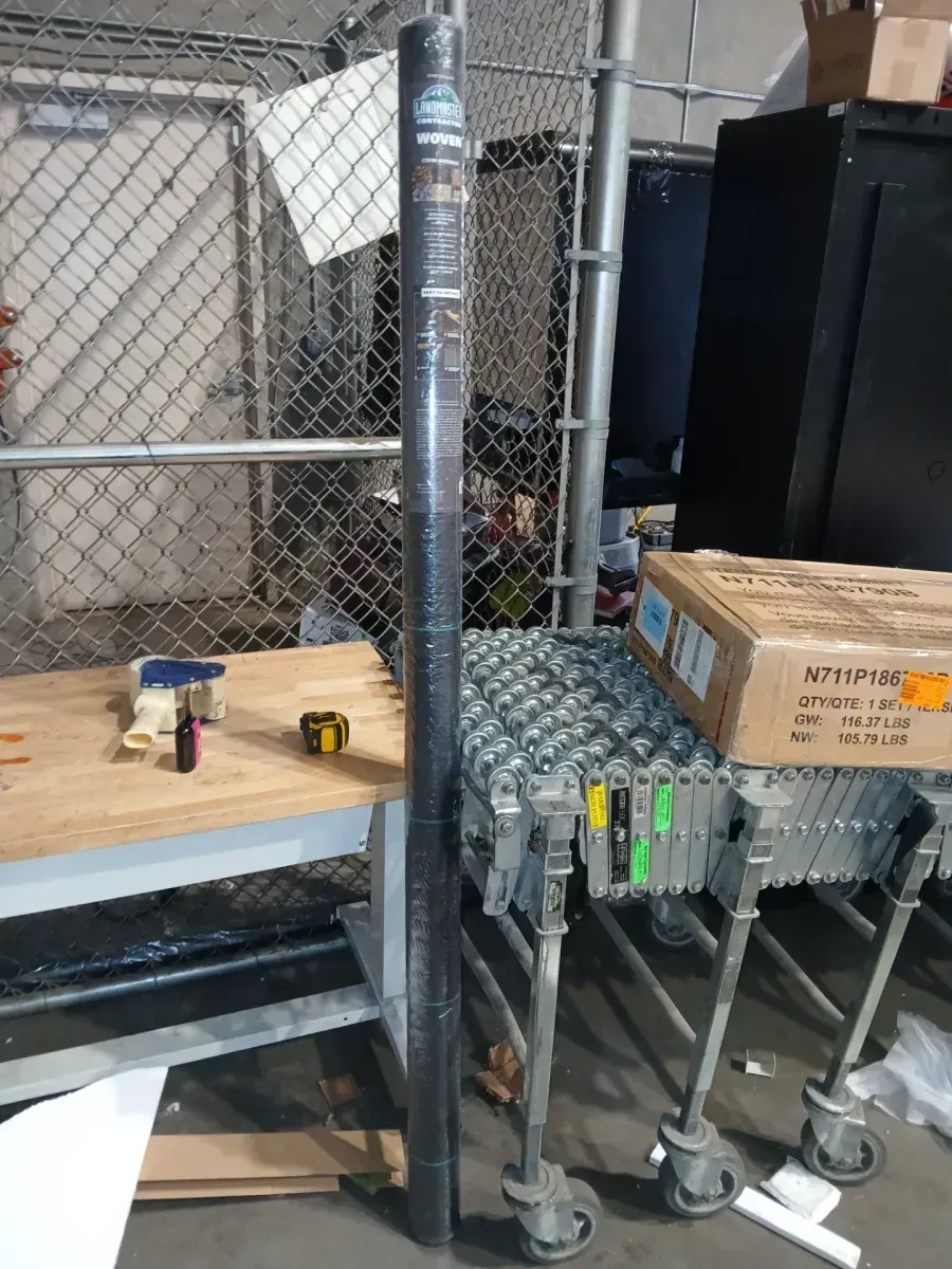 6 ft. x 100 ft. Woven Contractor Ground Cover Weed Barrier Landscape Fabric, Heavy Duty, Commercial Grade - image 2