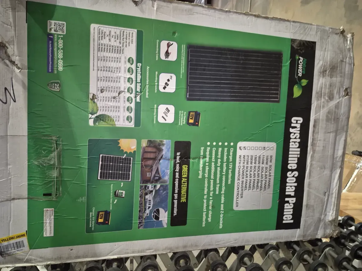 110-Watt Polycrystalline Solar Panel with 300-Watt Power Inverter and 11 Amp Charge Controller - image 2