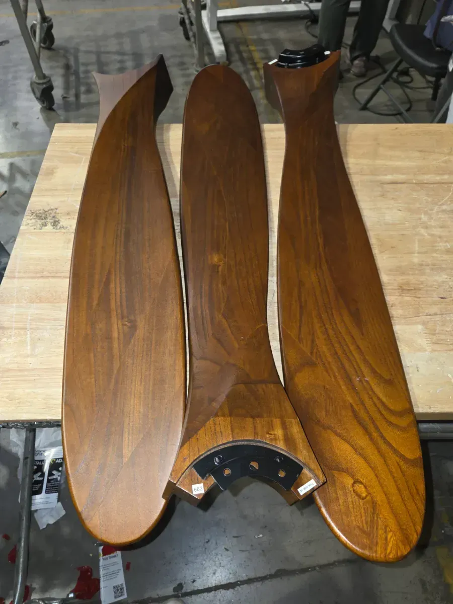 Maverick Max LED 70 in. Integrated LED Indoor/Outdoor Matte Black Ceiling Fan with Dark Walnut Blades with Remote - image 2