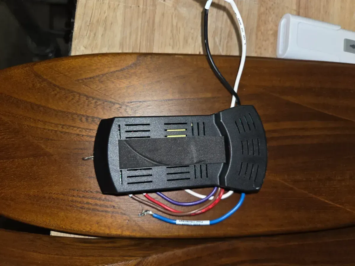 Maverick Max LED 70 in. Integrated LED Indoor/Outdoor Matte Black Ceiling Fan with Dark Walnut Blades with Remote - image 6