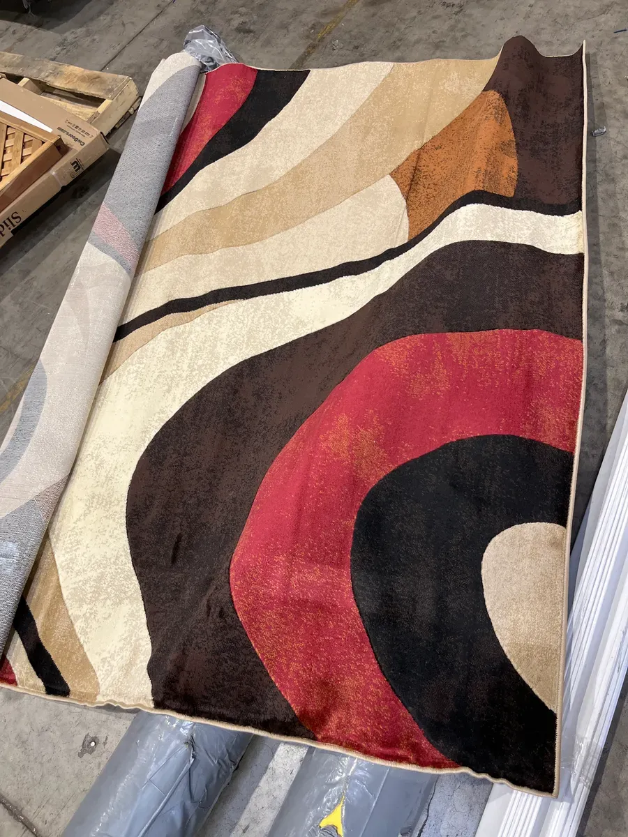 Tribeca Slade Brown/Red 8 ft. x 10 ft. Abstract Area Rug - image 4