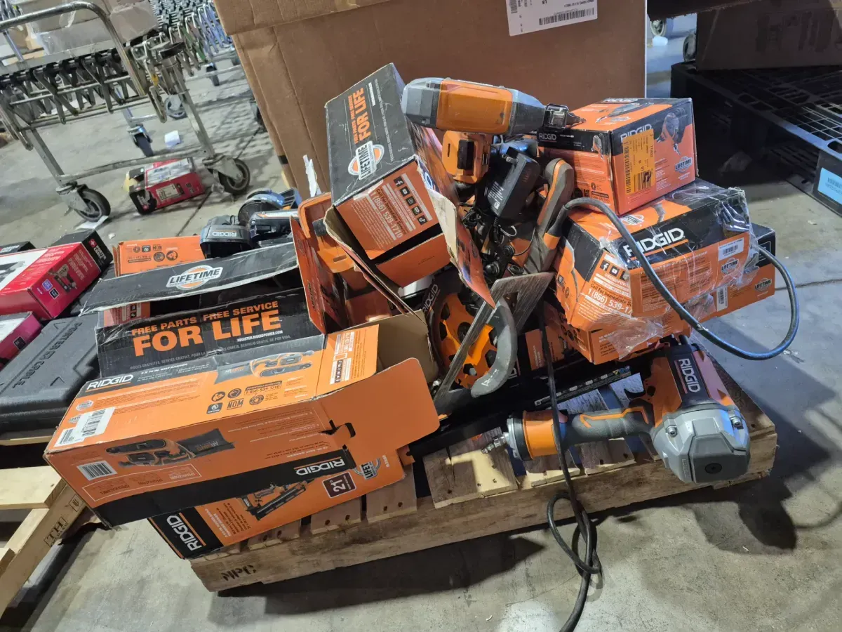 Pallet of 25 non-functional RIDGID tools - image 1