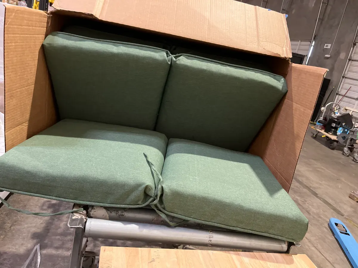 20 in. W x 17 in. D CushionGuard Mid Back Dining Chair Outdoor Cushion in Endive - image 2