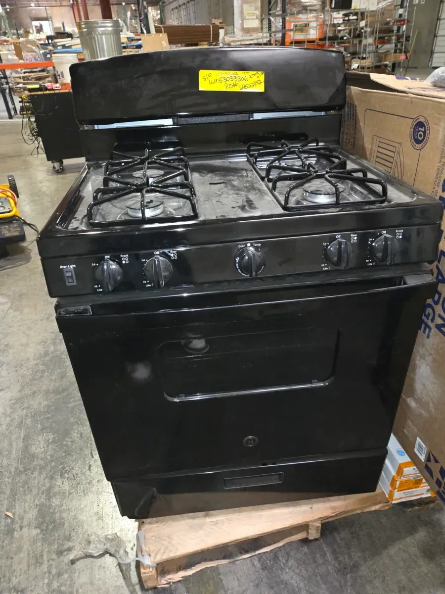 30 in. 4.8 cu. ft. Freestanding Gas Range in Black - image 2