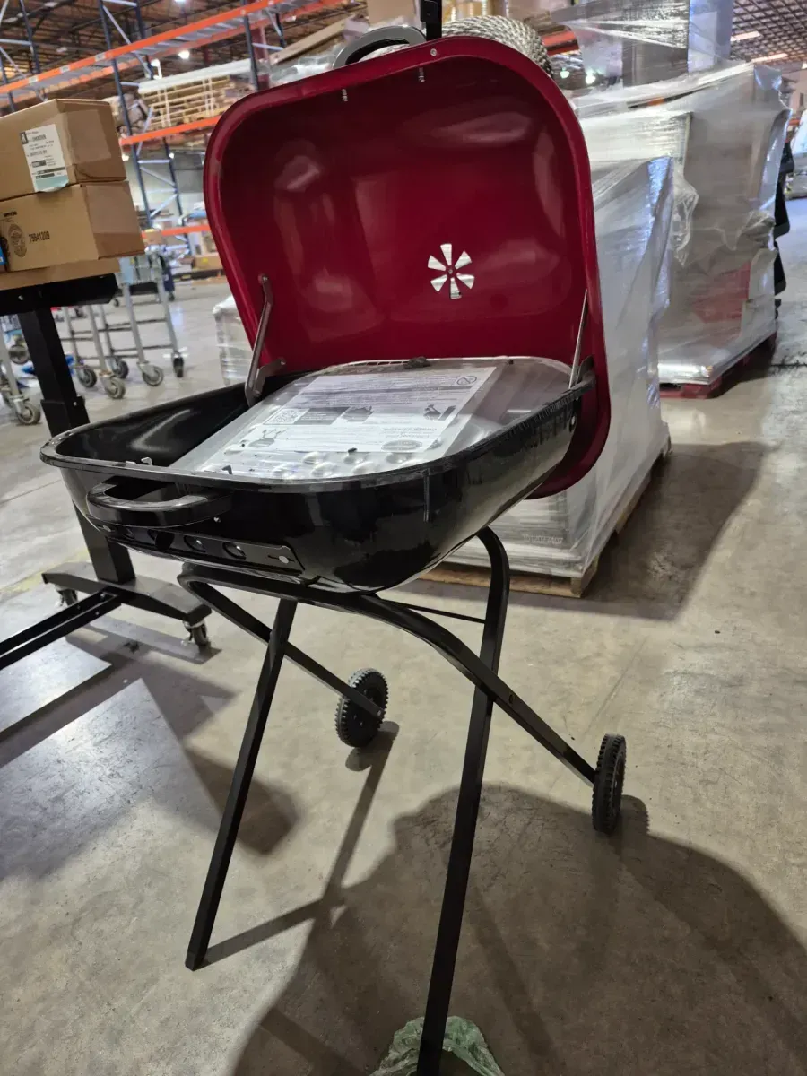 Walk-A-Bout Portable Red Charcoal Grill - image 3