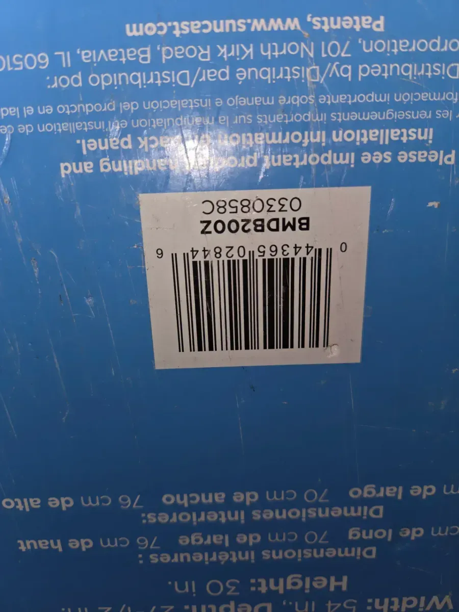 200 Gal. Stoney Gray Weather Resistant Plastic Resin Deck Box - image 6