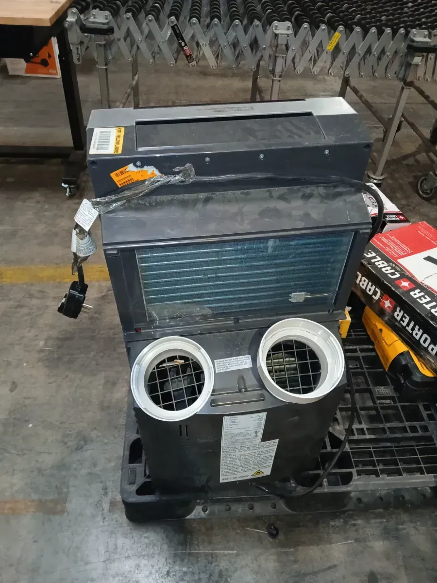 9,200 (DOE) BTU Portable Air Conditioner Cools 500 Sq. Ft. with Heater, Dehumidifier, and Remote in Black - image 2