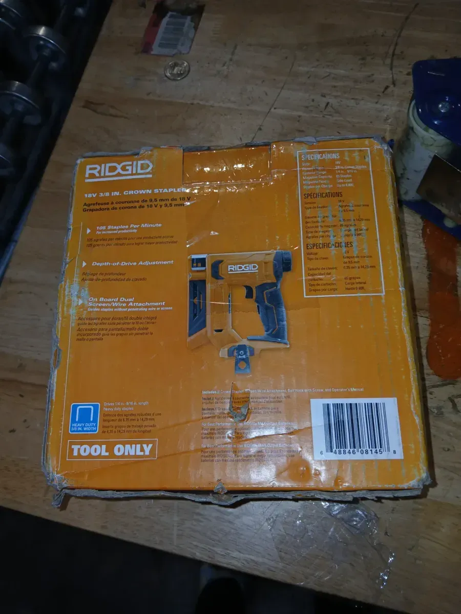 *** Not batterry *** 18V Cordless 3/8 in. Crown Stapler (Tool Only) - image 5