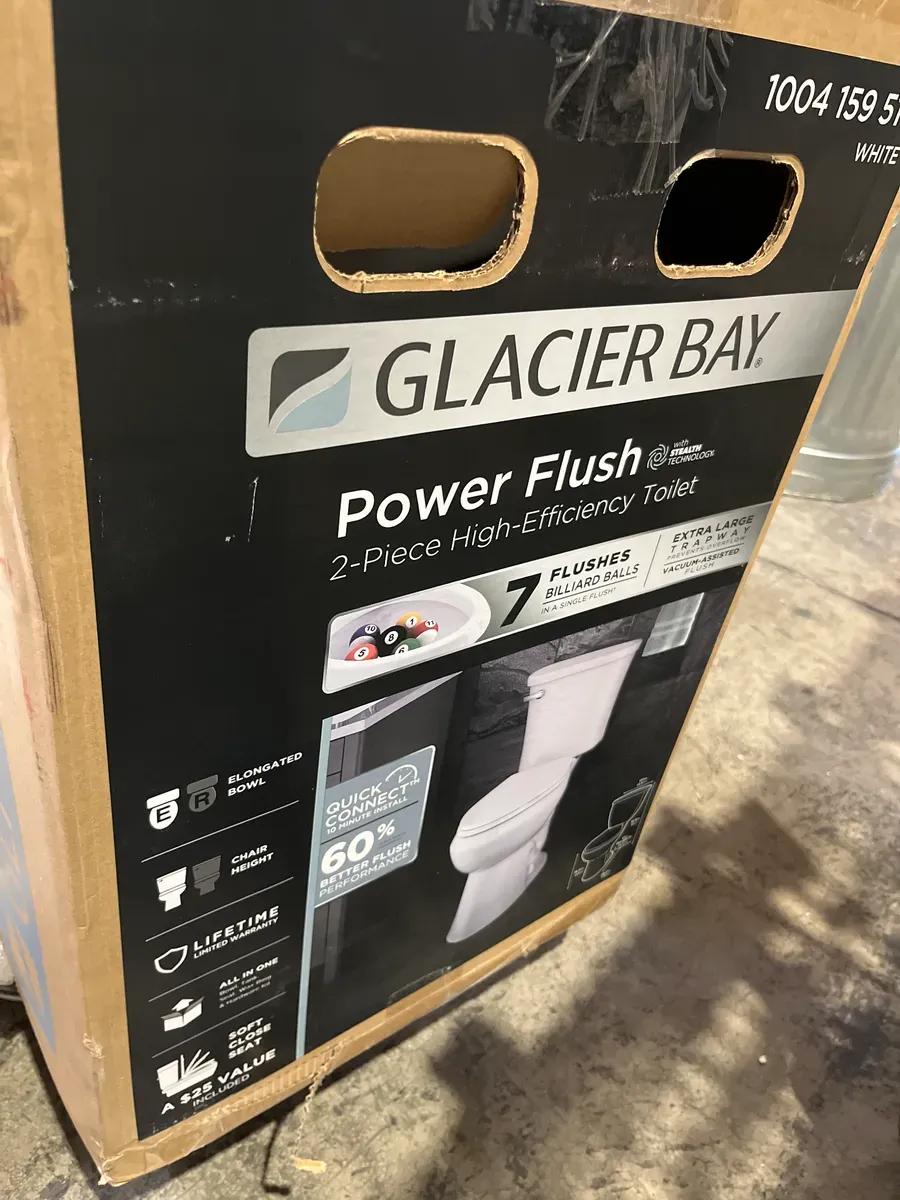 Power Flush 2-Piece 1.28 GPF Single Flush Extra Tall Elongated Toilet in White with Slow-Close Seat Included - image 7