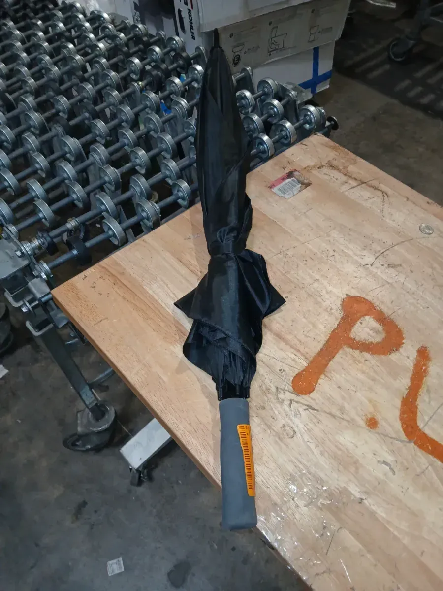 5 ft. Golf Umbrella in All Black - image 2