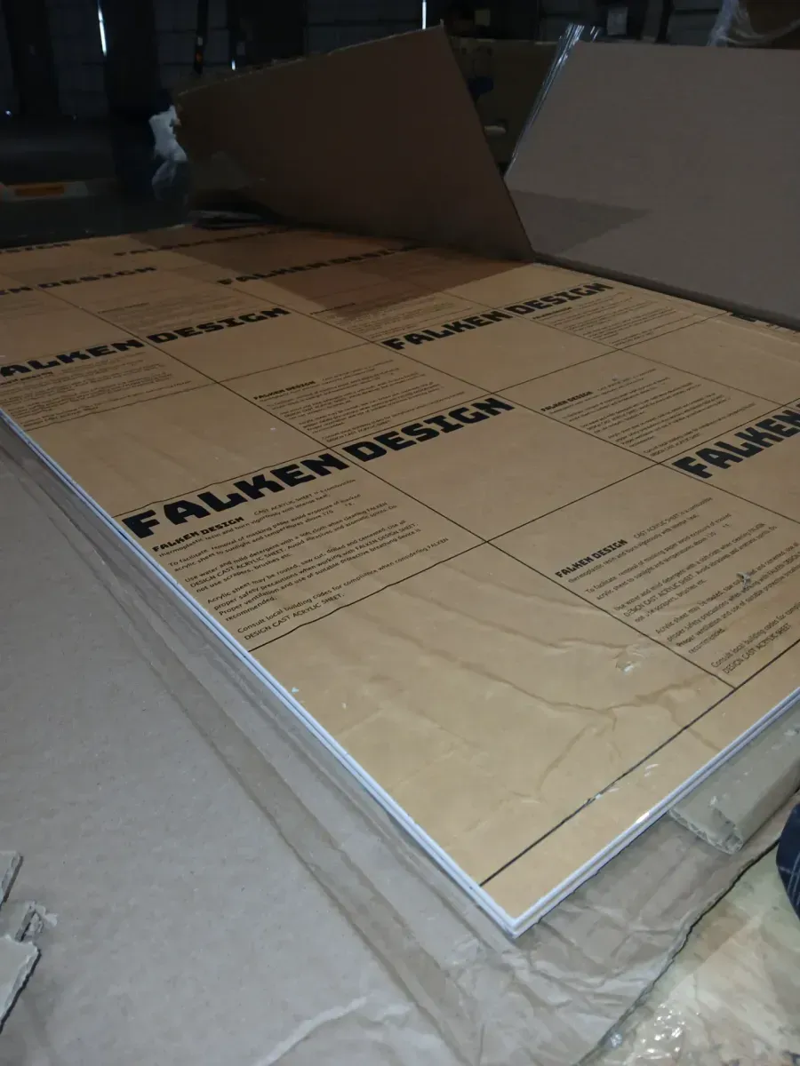 ** Pack of 2 *** 24 in. x 48 in. x 1/8 in. Thick Acrylic White Opaque 7508 Sheet - image 3