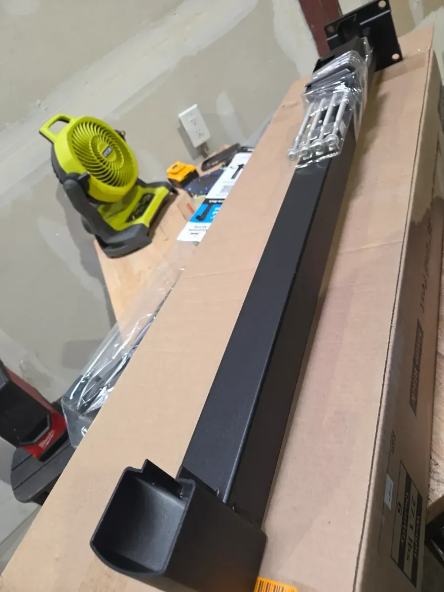 ***Pack of 6***36 in. H x 4-11/16 in. W Matte Black Aluminum Deck Railing End Post Kit - image 5