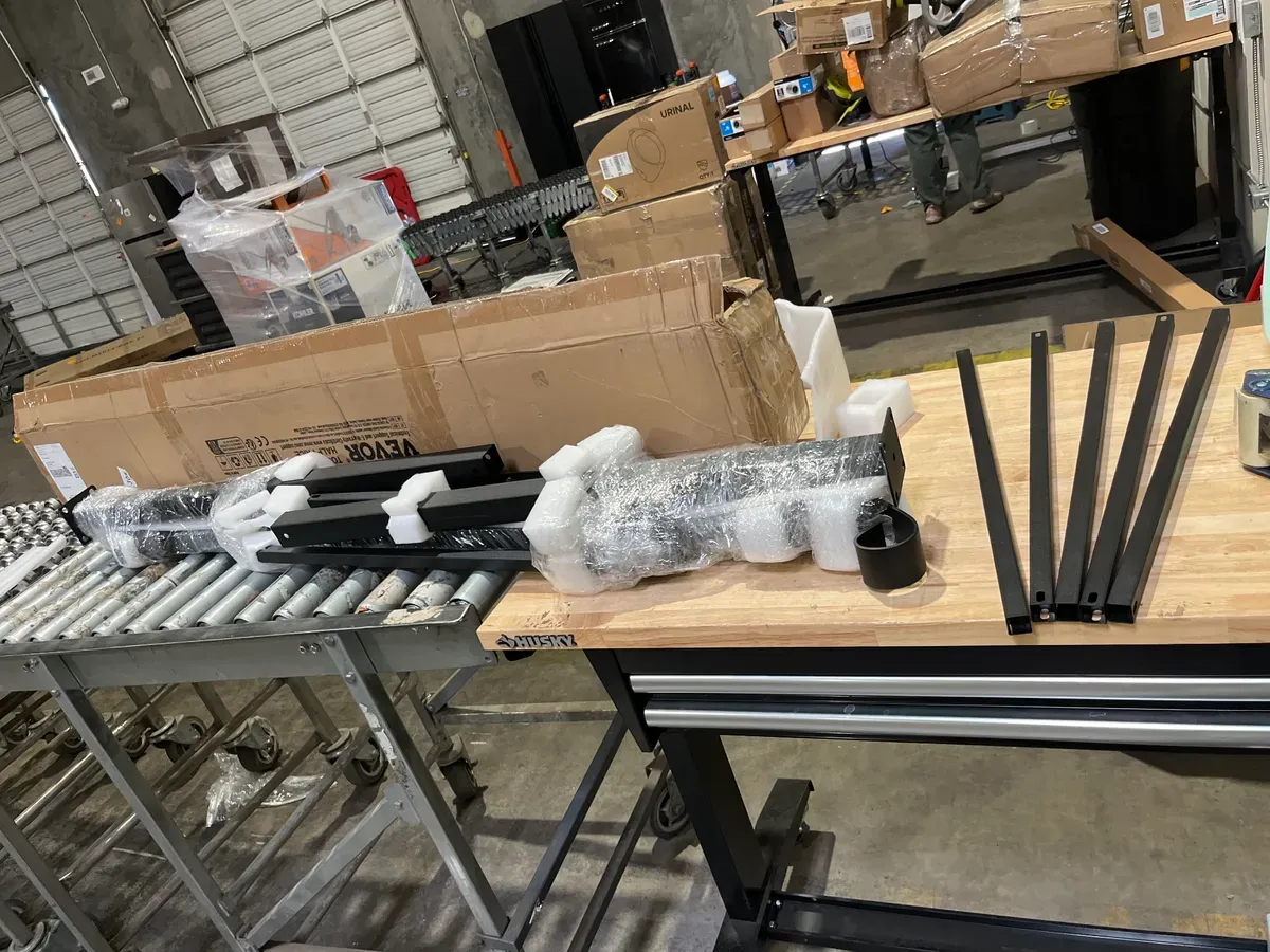 Handrails for Outdoor Steps 4-5 Step Stair Hand Rail Kit Carbon Steel Railings 38.98 in. H x 3.31 in. W Black - image 4