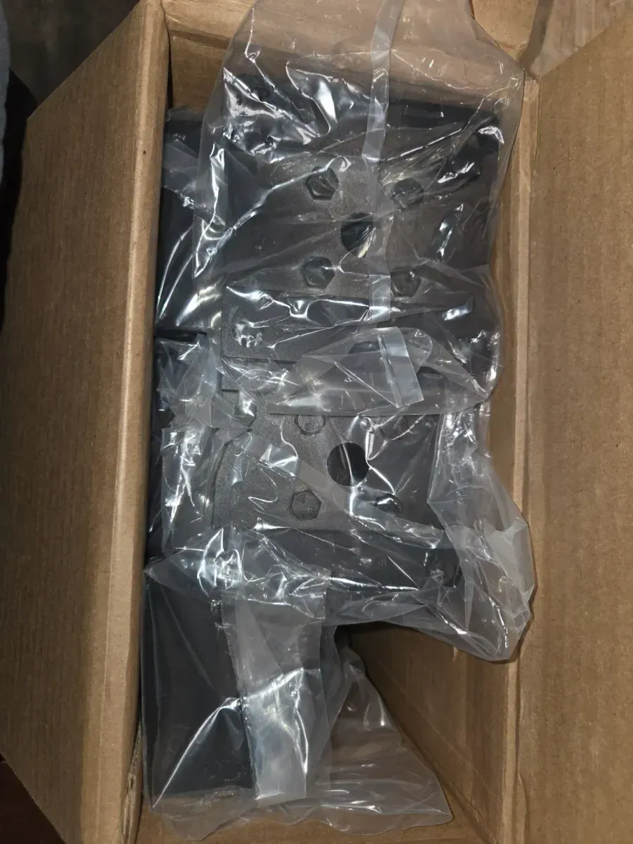 ***Pack of 6***36 in. H x 4-11/16 in. W Matte Black Aluminum Deck Railing End Post Kit - image 6