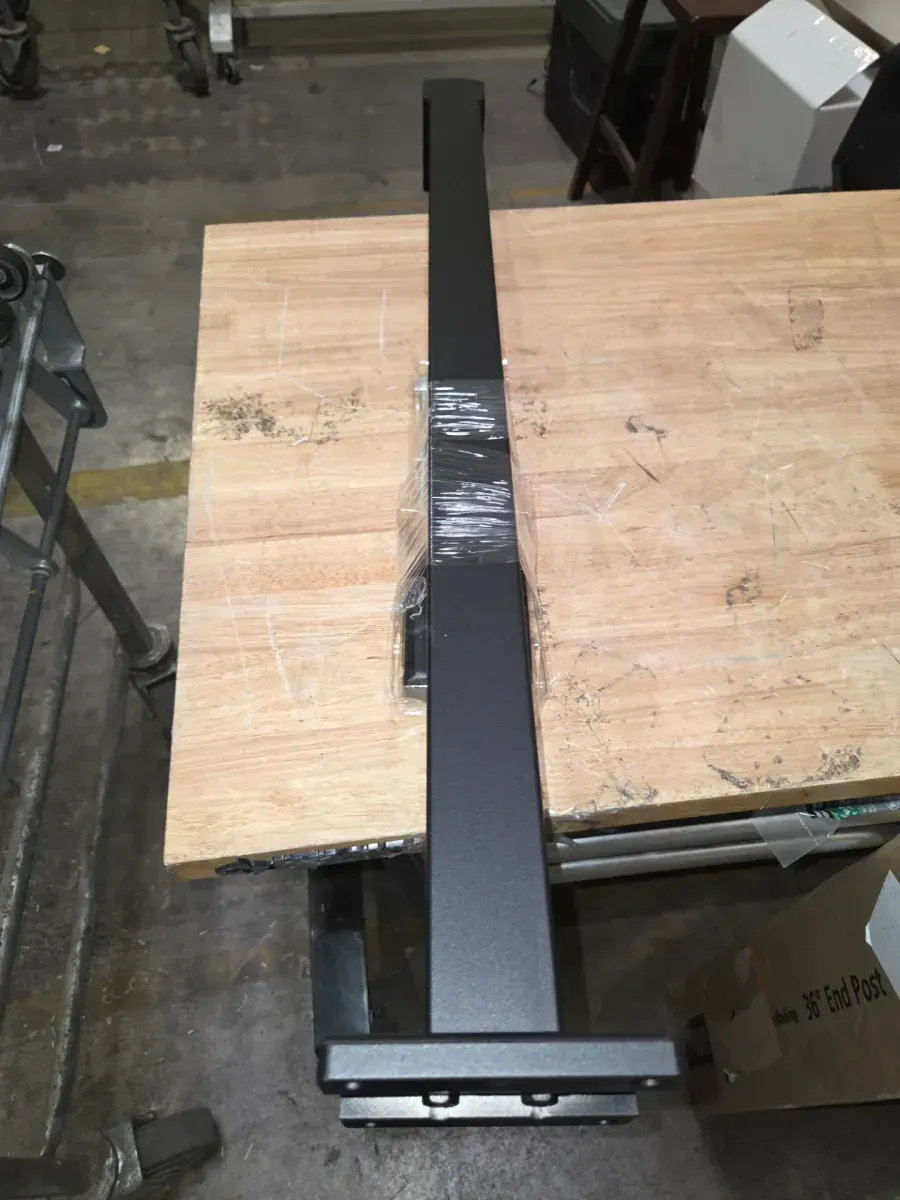 ***Pack of 6***36 in. H x 4-11/16 in. W Matte Black Aluminum Deck Railing End Post Kit - image 5