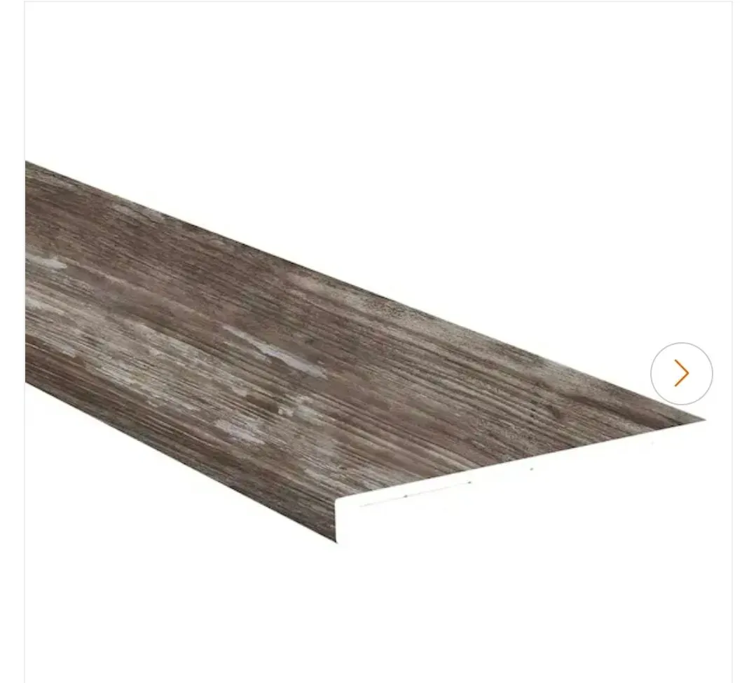 Hickory Lake 1.25 in. T x 12 in. W x 47.2 in. L Luxury Vinyl Stair Tread Eased Edge (2 Pieces/case) - image 1