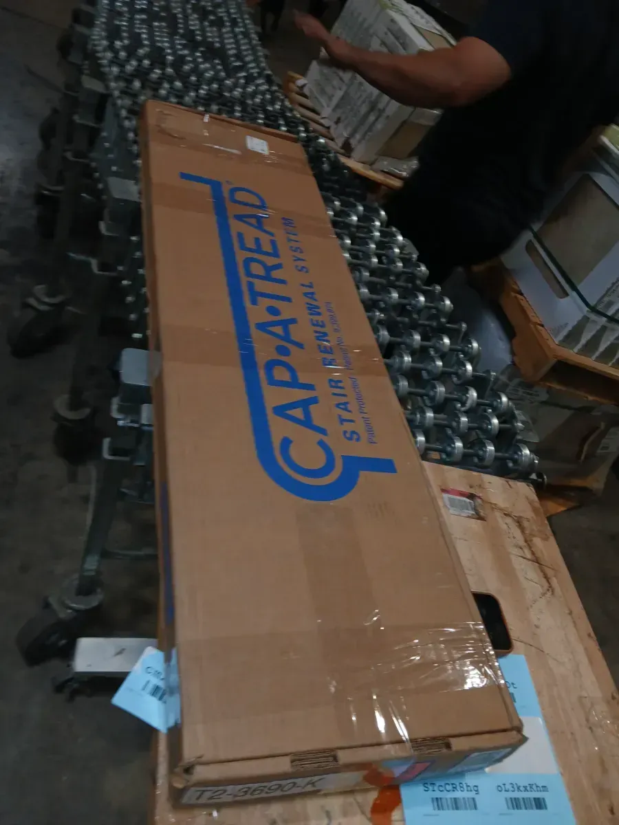 Hickory Lake 1.25 in. T x 12 in. W x 47.2 in. L Luxury Vinyl Stair Tread Eased Edge (2 Pieces/case) - image 5