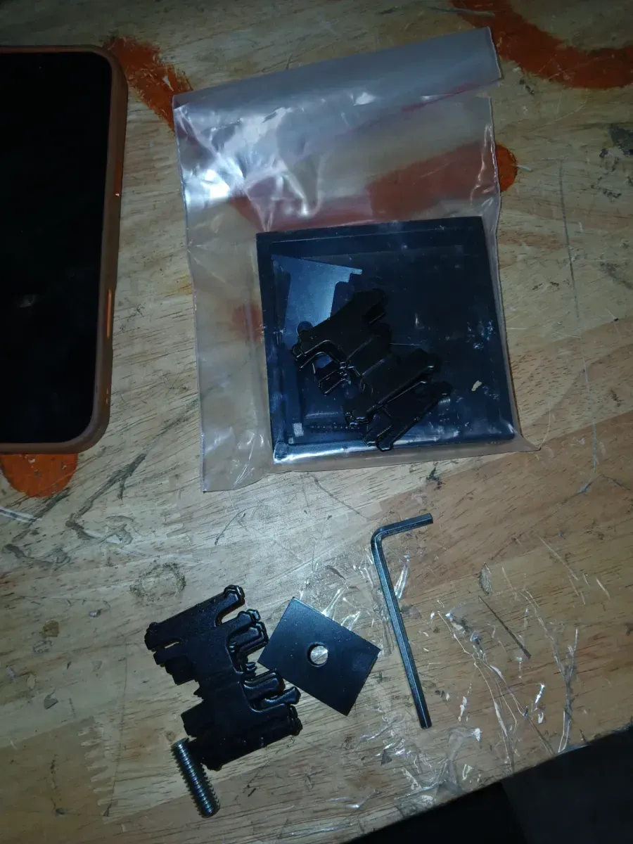 96 in. Black Aluminum In-Ground Fence Line Post and Hardware - Kit C8 - image 2