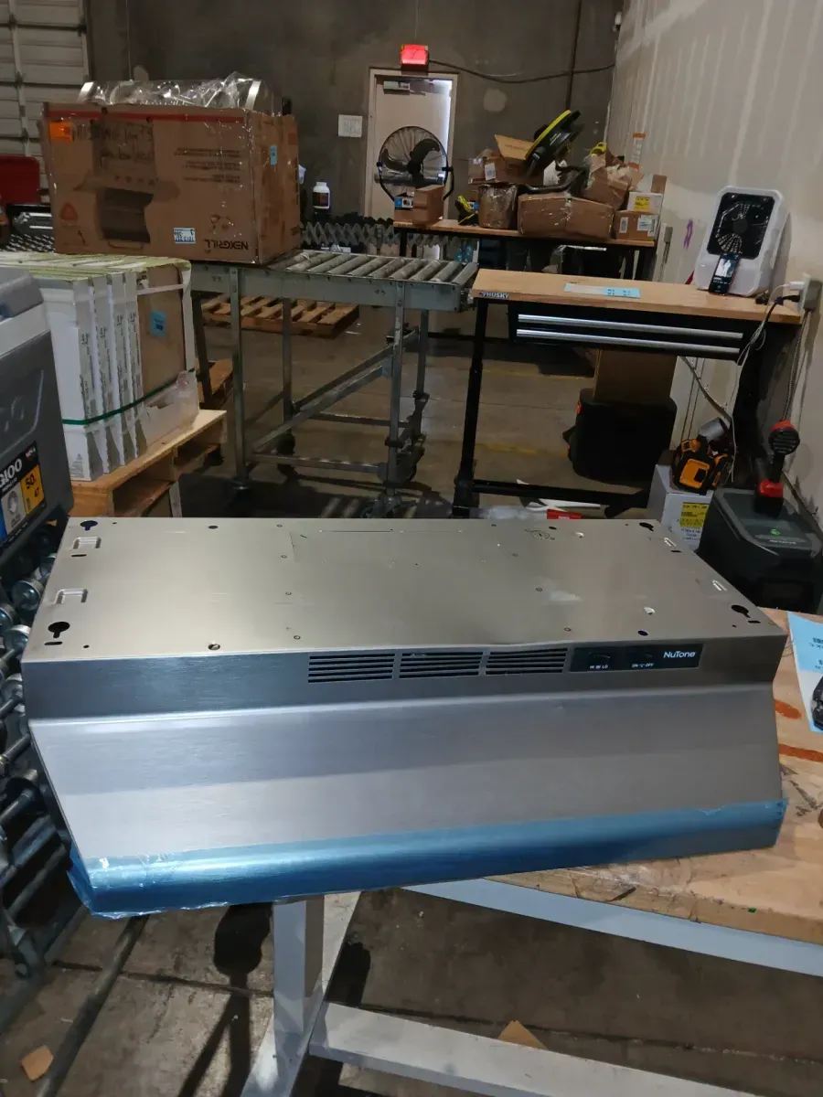 *** It is missing the grille*** Broan-NuTone RL6200 Series 30-Inch Ductless Under-Cabinet Range Hood, Stainless Steel Finish - image 2