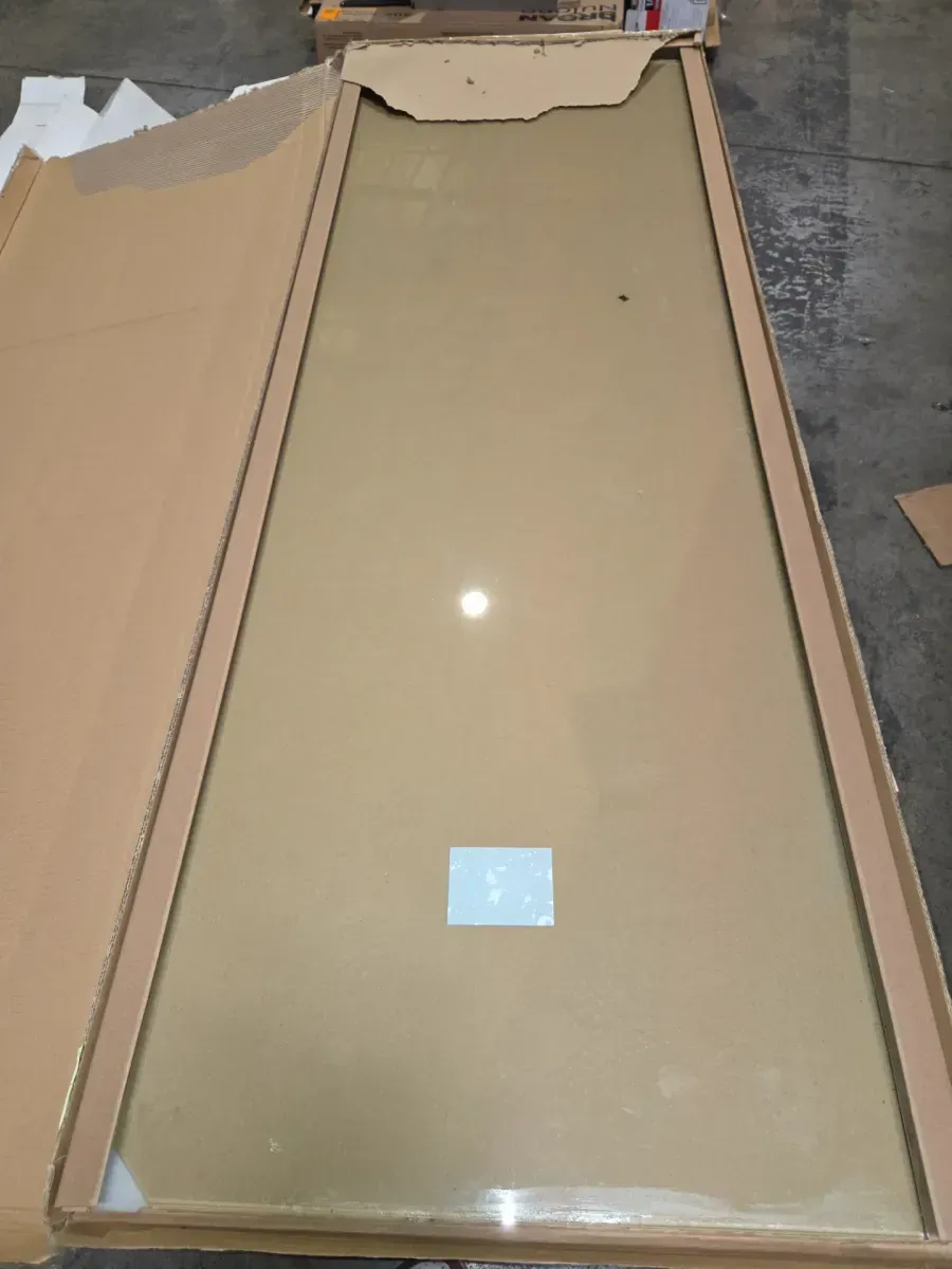 Vela 26 in. W x 78 in. H Frameless Fixed Single Panel Shower Door in Polished Nickel Without Handle - image 3