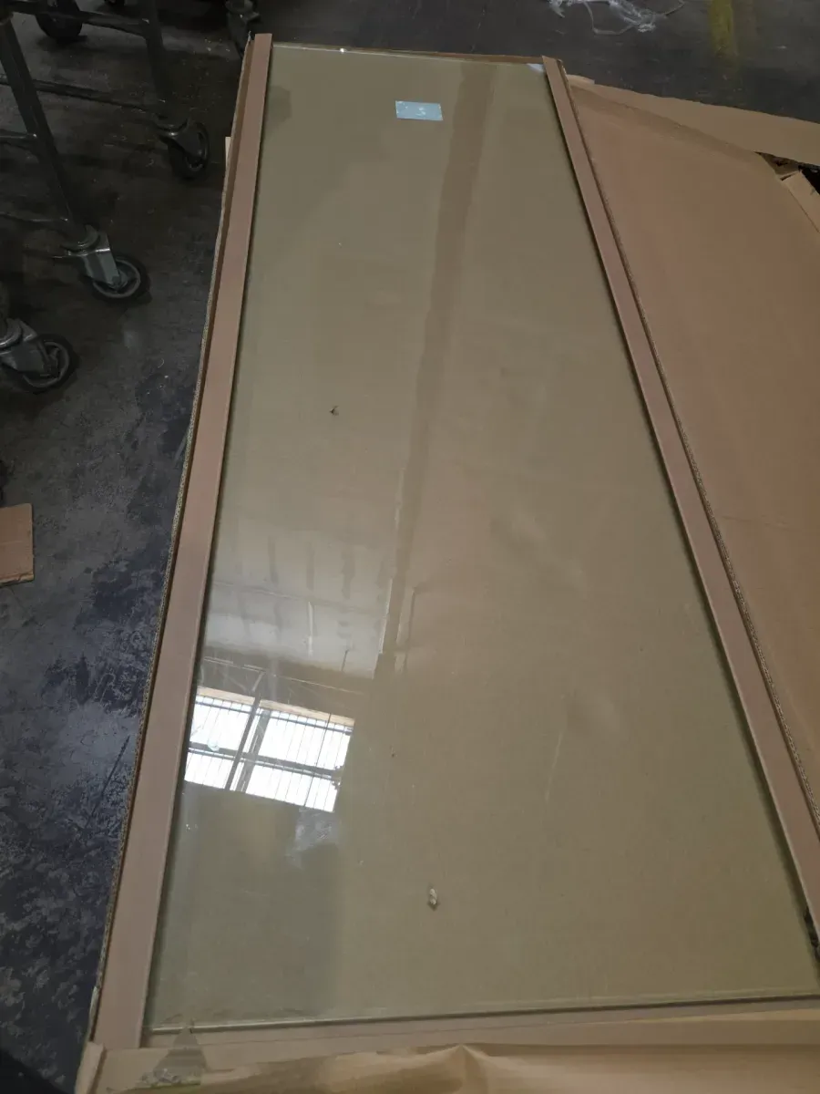 Vela 26 in. W x 78 in. H Frameless Fixed Single Panel Shower Door in Polished Nickel Without Handle - image 4