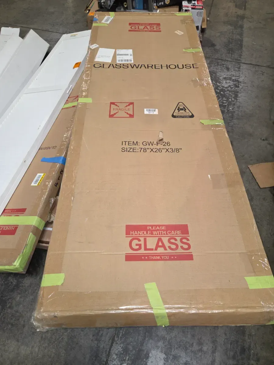 Vela 26 in. W x 78 in. H Frameless Fixed Single Panel Shower Door in Polished Nickel Without Handle - image 5