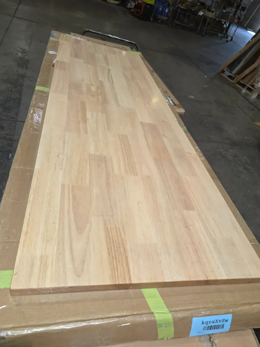 ***It's just the tabletop.***72 in. W x 24 in. D Adjustable Height Wood Top Workbench Table in Black - image 2