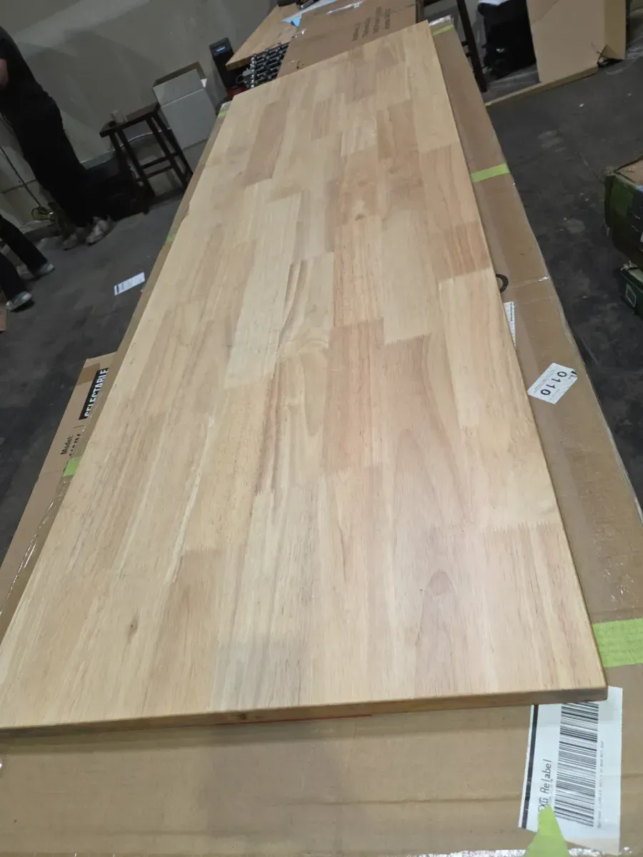 ***It's just the tabletop.***72 in. W x 24 in. D Adjustable Height Wood Top Workbench Table in Black - image 3