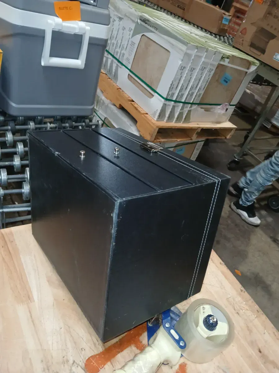 YIYIBYUS 24-Piece Black High PU Leather and Medium Density Fiberboard Large Eyeglass Sunglasses Glasses Display Case - image 5