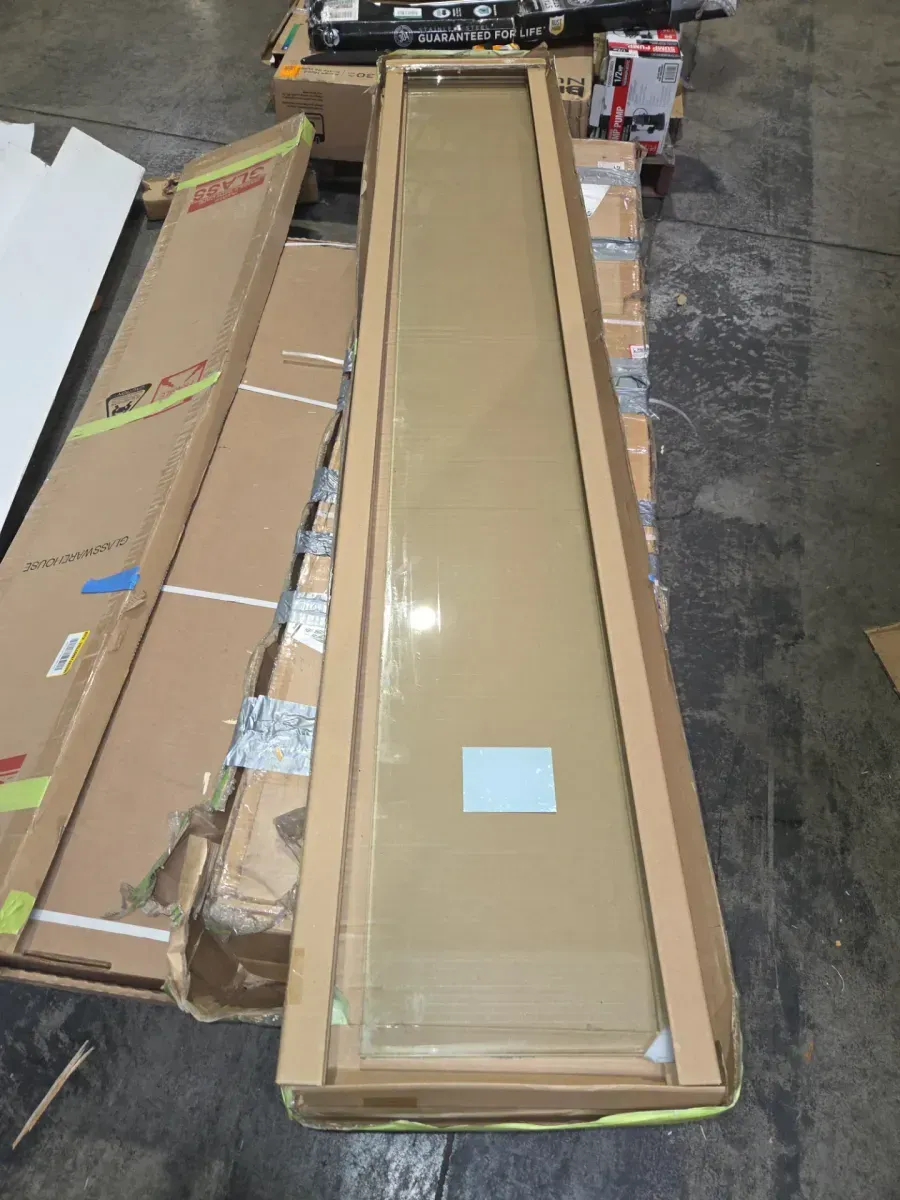 Vela 12 in. W x 78 in. H Frameless Fixed Single Panel Shower Door in Polished Nickel Without Handle - image 3