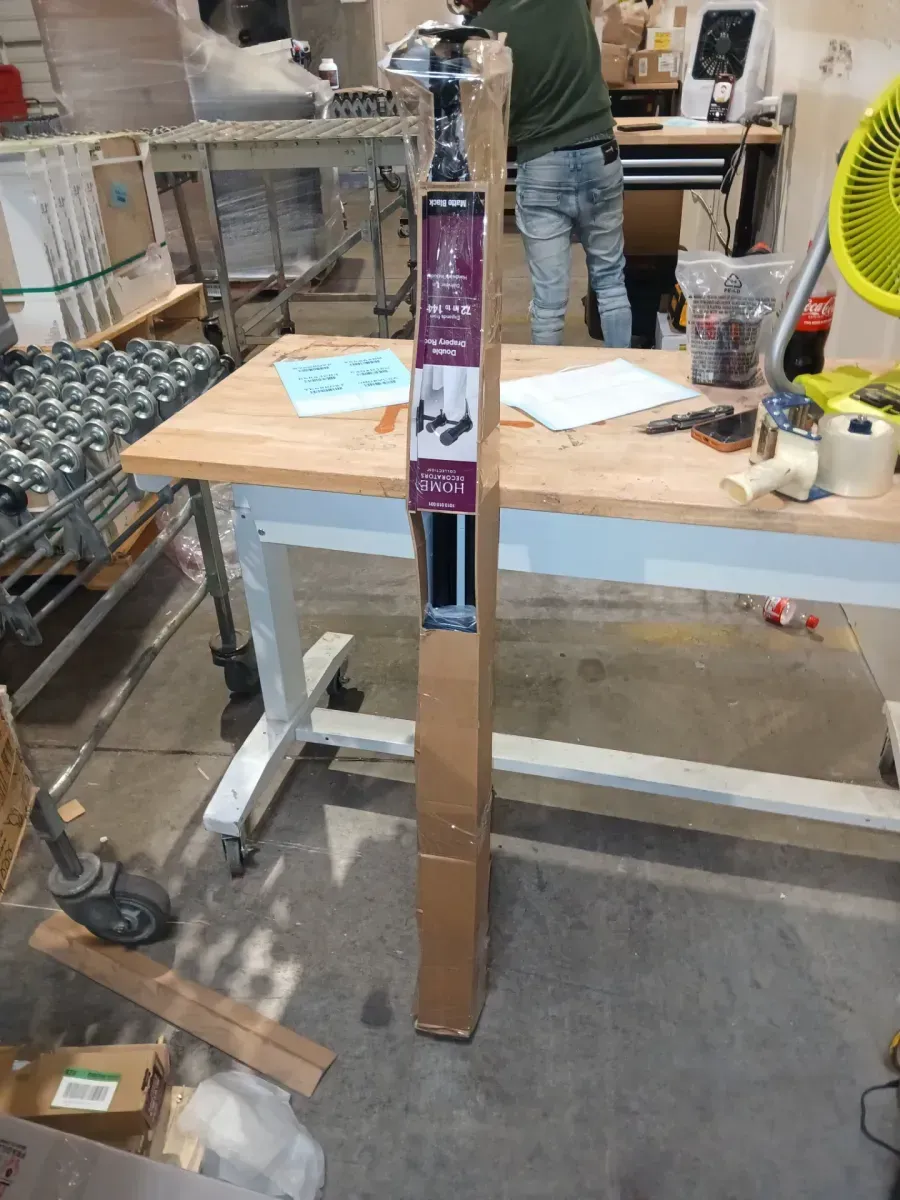 72-144 in. and 36-72 in. Telescoping 1 in Double Rod Kit in Matte Black with Elevated Cap Combo (2 Piece) - image 5