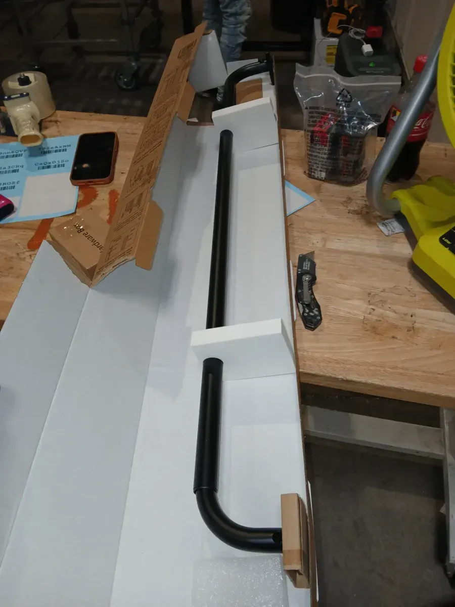 *** Pack of 2 *** 36 in. - 72 in. Adjustable 1 in. Wraparound Single Curtain Rod Kit in Matte Black - image 2